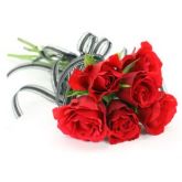Buquê com 6 rosas vermelhas